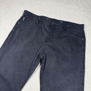 AG Adriano Goldschmied Everett Pants Mens 38x32 Blue Slim Straight Stretch